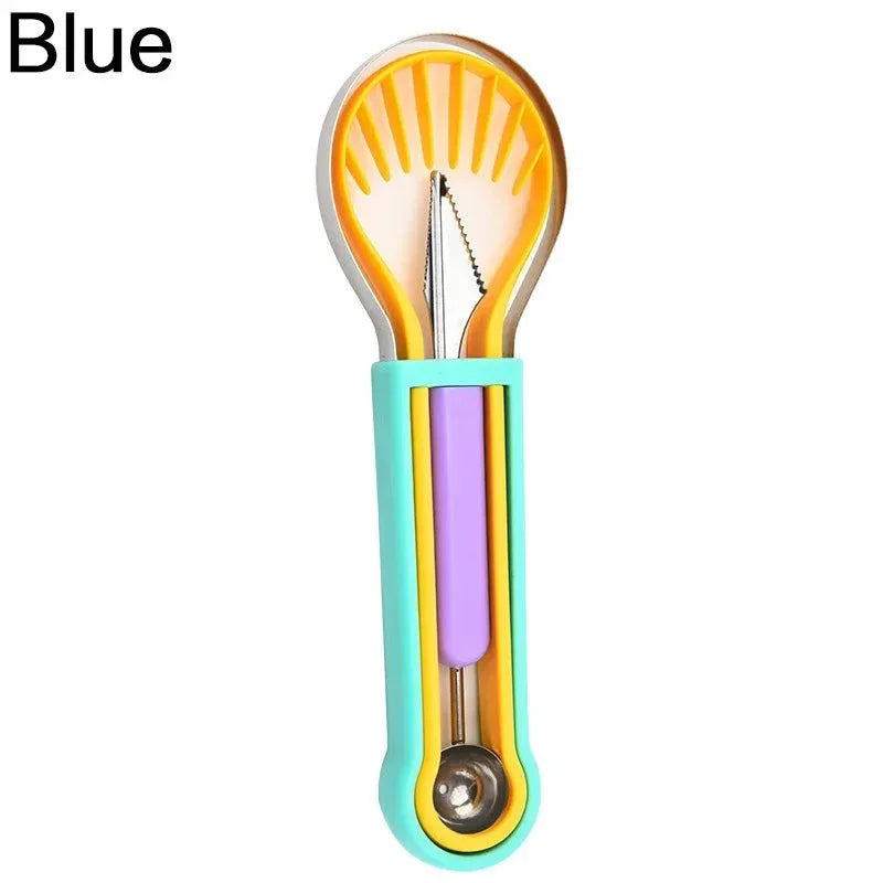 JJYY 3 In 1 Avocado Slicer Shea Corer Butter Fruit Peeler Cutter Pulp Separator Kitchen Vegetable Tools - Tropical Treasures LTD