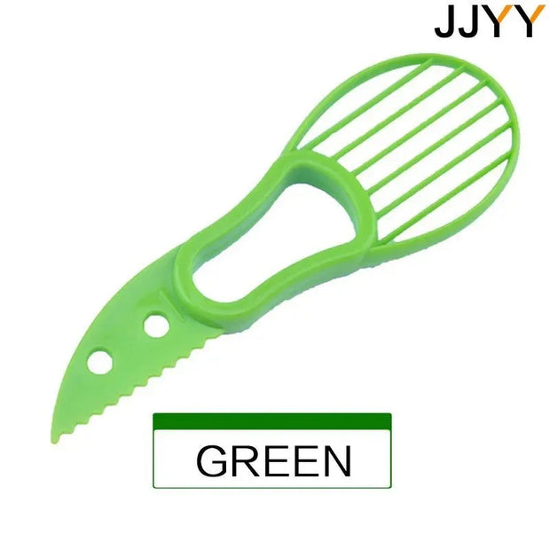JJYY 3 In 1 Avocado Slicer Shea Corer Butter Fruit Peeler Cutter Pulp Separator Kitchen Vegetable Tools - Tropical Treasures LTD