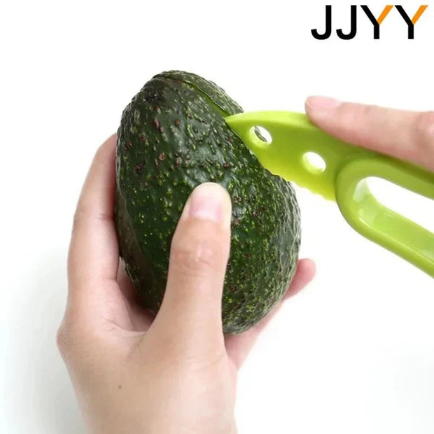 JJYY 3 In 1 Avocado Slicer Shea Corer Butter Fruit Peeler Cutter Pulp Separator Kitchen Vegetable Tools - Tropical Treasures LTD