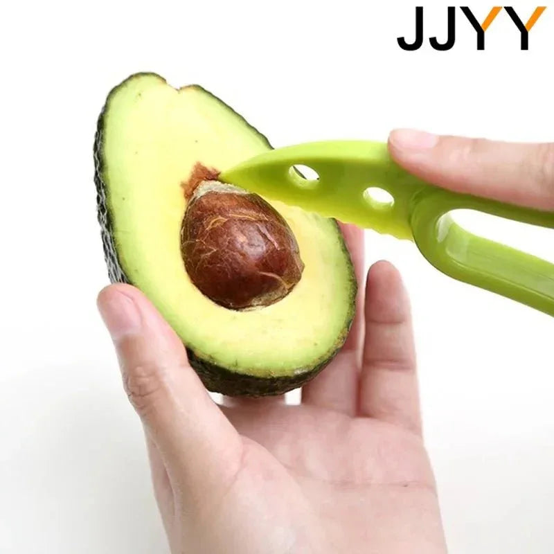 JJYY 3 In 1 Avocado Slicer Shea Corer Butter Fruit Peeler Cutter Pulp Separator Kitchen Vegetable Tools - Tropical Treasures LTD