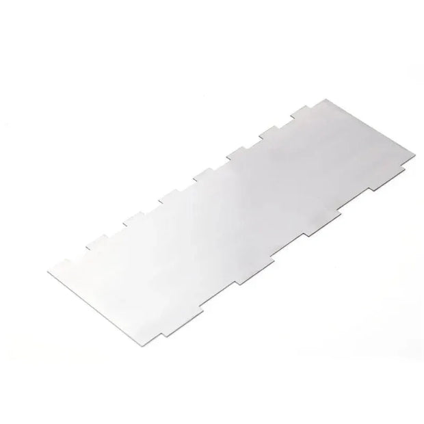 LMETJMA 10 Inch Stainless Steel Cake Scraper Double Sided Patterned Edge Eco - Friendly Baking Pastry Cutter Tool JT160 - Tropical Treasures LTD