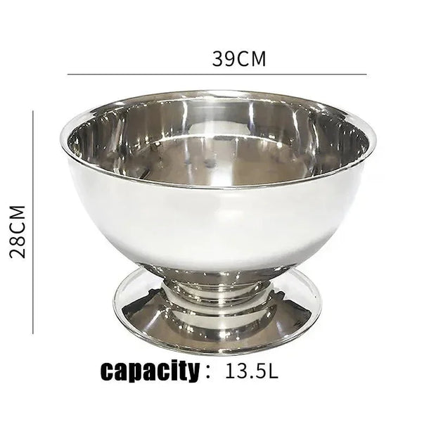 Stainless Steel Deer Head Ear Champagne Bowl Beer Bucket Keg Food Grade for Red Wine Beer Cooler Ice Bucket Bar - Tropical Treasures LTD